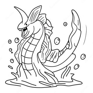 Gyarados Der Sprojter Vand Farvelaegningsside 45409-9938