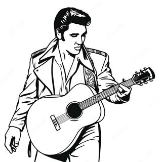 Elvis Spiller Guitar Farvelaegningsside 46031-10077