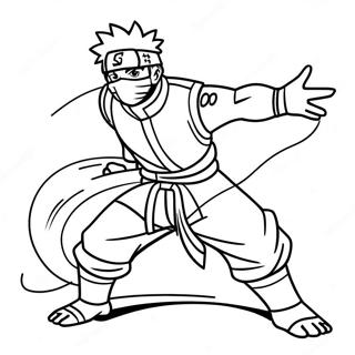 Kakashi I Kampstilling Farvelaegningsside 46323-10139