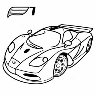 Mclaren F1 Bil I Aktion Farvelaegningsside 46618 10207