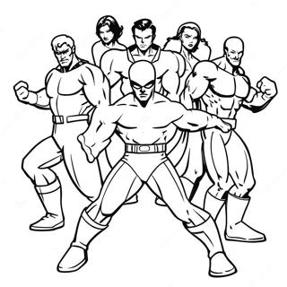 X Men Team Action Farvelaegningsside 47729-10430