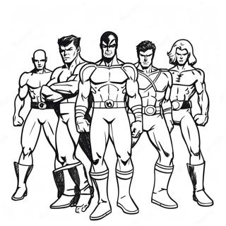 X Men Team Action Farvelaegningsside 47729-10432