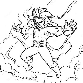 Storm Kaldende Lyn Farvelaegningsside 47731-10439