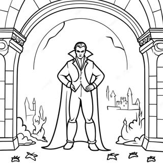 Vampyr I Et Spogelsesslot Farvelaegningsside 48705-10662