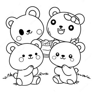 Sod Rilakkuma Med Venner Farvelaegningsside 49163-10752