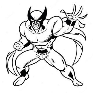 Wolverine I Action Pose Farvelaegningsside 49250-10773