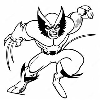 Wolverine I Action Pose Farvelaegningsside 49250-10774