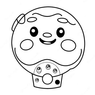 Gumballs Sjove Ansigt Farvelaegningsside 49603 10855