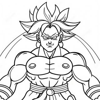 Broly Med Energi Aura Farvelaegningsside 52381-11453