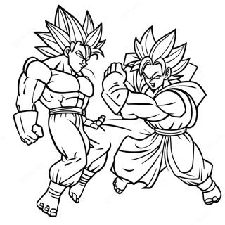 Gogeta Vs Broly Farvelaegningsside 54179-11853