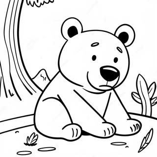Baloo Bjornen Slapper Af Farvelaegningsside 54628-11953