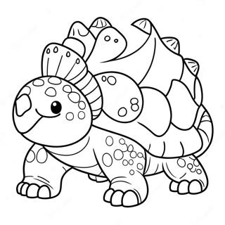 Ankylosaurus Farvelægningsider