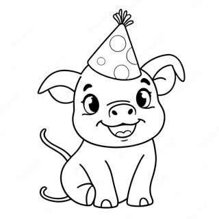 Griseunge Med Festhat Farvelaegningsside 55348 12127