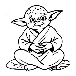 Yoda I Meditation Farvelaegningsside 5534-26