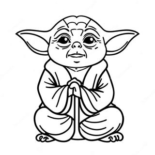 Yoda I Meditation Farvelaegningsside 5534-27