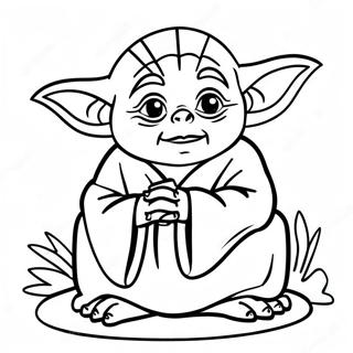 Yoda I Meditation Farvelaegningsside 5534-28