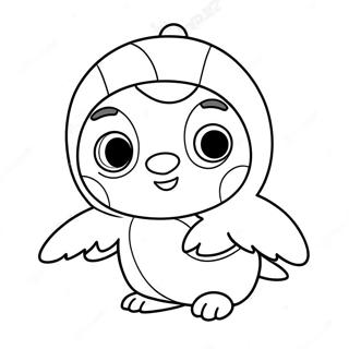 Pororo Den Lille Pingvin Farvelaegningsside 56375-12332