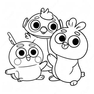Pororo Og Venner Farvelaegningsside 56376-12334