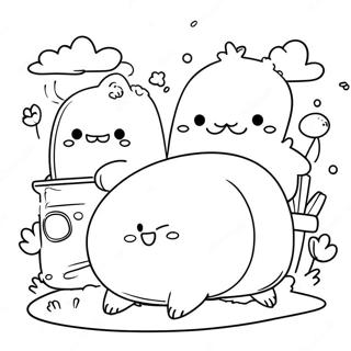 Eventyrlige Sumikko Gurashi Venner Farvelaegningsside 57391-12553