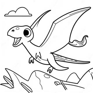 Pterodactyl Flyvende Farvelaegningssiden 58559-12826