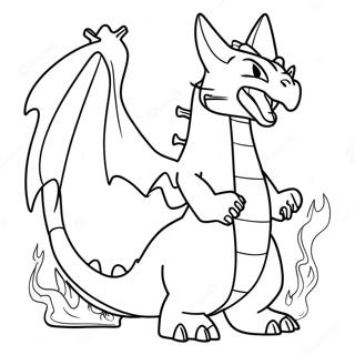 Charizard Ander Ild Farvelaegningsside 58825-12873