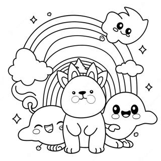 Eventyrlig Regnbue Venner Farvelaegningsside 59012-12928