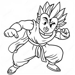 Gohan Traener Med Piccolo Farvelaegningssiden 5901 2091