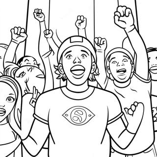 Spaendte Fodboldfans Farvelaegningsside 59493-13035