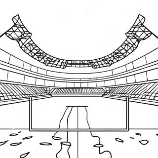 Fodboldbane Med Malstaenger Farvelaegningsside 59494-13037