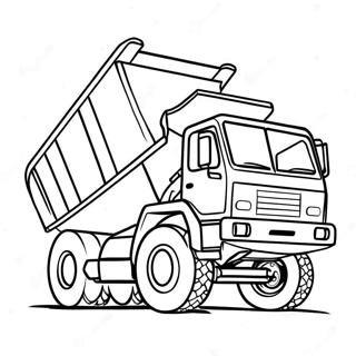 Farvelaegningsside Med Bygge Dump Truck 59685 13082
