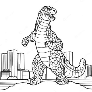 Godzilla I Tokyo Farvelaegningsside 5993-1800