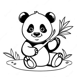 Sod Panda Der Spiser Bambus Farvelaegningsside 60042-13150