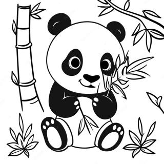 Sod Panda Der Spiser Bambus Farvelaegningsside 60042-13152