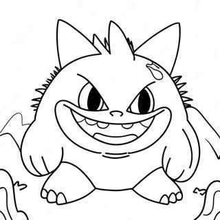 Mega Gengar Spooky Farvelaegningsside 60234-13198