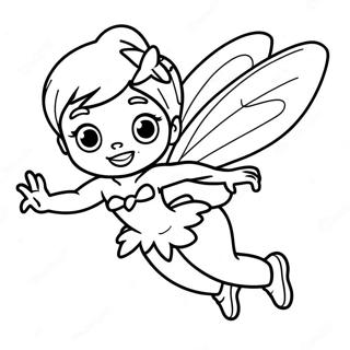 Tinker Bell Flyvende I Himlen Farvelaegningsside 60311-13212