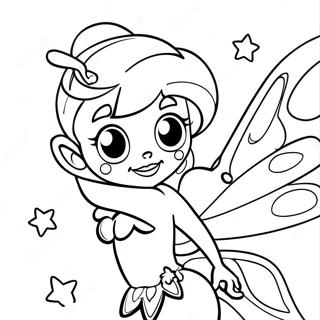 Tinker Bell Med Funklende Fe Stov Farvelaegningsside 60312-13213