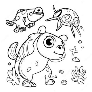 Wild Kratts Fantastiske Dyrefakta Farvelaegningsside 60581-13287