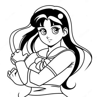 Sailor Mars I Ildfuld Pose Farvelaegningsside 60763 13339