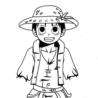 Luffy I Pirat Outfit Farvelaegningsside 60853-13350