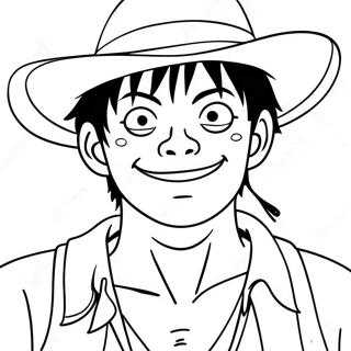 Luffy I Pirat Outfit Farvelaegningsside 60853-13351