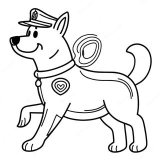 Politihund I Aktion Farvelaegningsside 61045 13398