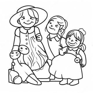 Kreativ Familie Farvelaegningsside 61501-13525