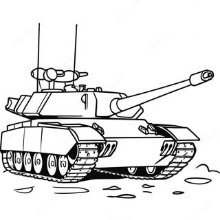 Realistisk Kampvogn Farvelaegningsside 62222 13716