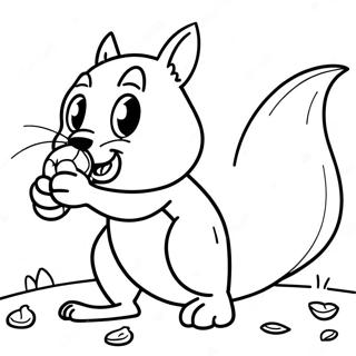 Legesyg Egern Jager En Nod Farvelaegningsside 62506-13791