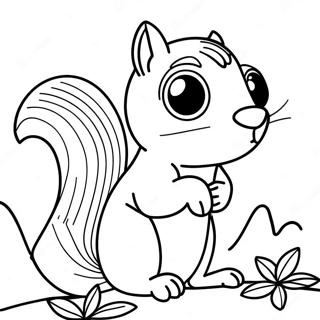 Elskelig Egern Med Store Ojne Farvelaegningsside 62507-13796