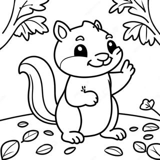 Glad Egern Leger I Bladene Farvelaegningsside 62509-13803