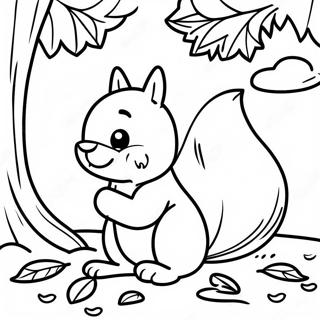 Glad Egern Leger I Bladene Farvelaegningsside 62509-13804