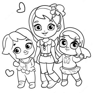 Polly Pocket Med Venner Farvelaegningssiden 63609-14093