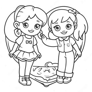 Polly Pocket Med Venner Farvelaegningssiden 63609-14094