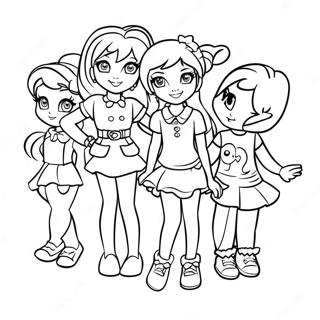 Polly Pocket Med Venner Farvelaegningssiden 63609-14095
